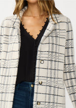 Load image into Gallery viewer, Ivory Plaid Cardigan
