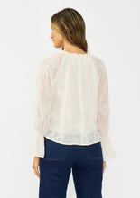 Load image into Gallery viewer, Vanilla Sheer Sleeve Lace Top
