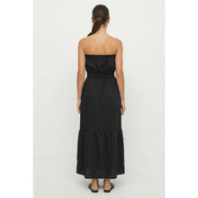 Load image into Gallery viewer, Naked Zebra Black Strapless Maxi
