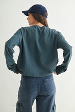 Load image into Gallery viewer, Midnight Teal Pima Top
