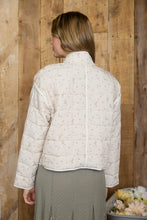 Load image into Gallery viewer, Ivory Quilted Floral Jacket
