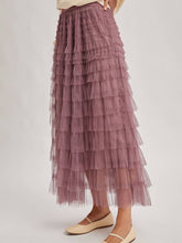 Load image into Gallery viewer, Mauve Tulle Skirt
