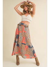Load image into Gallery viewer, Orange Patchwork Skirt
