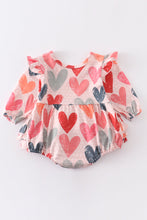 Load image into Gallery viewer, Watercolor Heart Baby Romper
