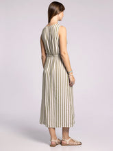 Load image into Gallery viewer, Jane Olive Stripe Dress
