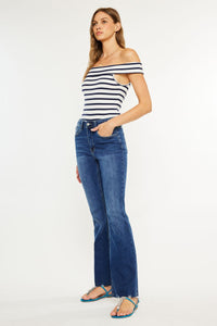 KC Emily Raw Hem Bootcut Denim