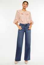 Load image into Gallery viewer, KC Rachel Dark Wide Leg Denim
