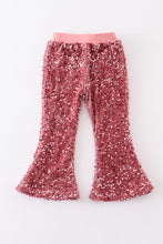 Load image into Gallery viewer, Rose Sequin Pants - Kids
