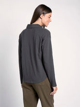 Load image into Gallery viewer, Quinley Black Olive Collared Top
