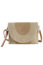 Load image into Gallery viewer, Two Toned Straw Crossbody
