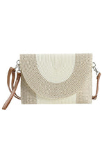 Load image into Gallery viewer, Two Toned Straw Crossbody
