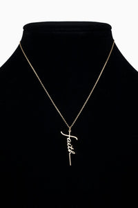 Silver Faith Necklace