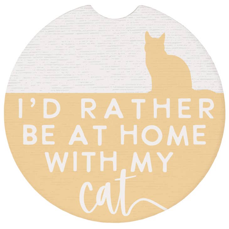 Home w/My Cat Car Coaster