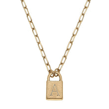 Load image into Gallery viewer, Gold Kinsley Initial Necklace
