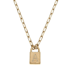 Gold Kinsley Initial Necklace