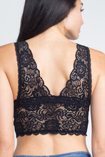 Load image into Gallery viewer, Black Lace Back Bralette
