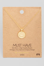 Load image into Gallery viewer, Hammered Coin Charm Necklace
