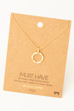 Load image into Gallery viewer, Twisted Circle Charm Necklace
