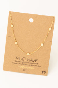 Dainty Coin Charm Necklace