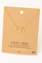 Load image into Gallery viewer, Paw Cutout Lariat Charm Necklace
