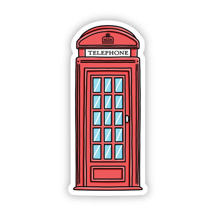 London Phone Booth Decal