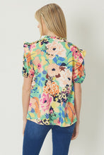 Load image into Gallery viewer, Teal Mixed Floral Top
